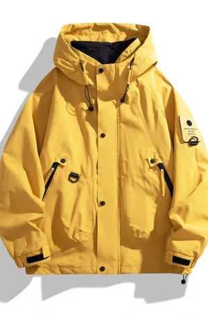 Men Women Waterproof Hiking Jacket Windproof Camping Windbreakers Oilproof Fishing Trekking Jacket Autumn Spring Sport Rain Coat