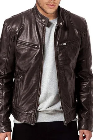 2024 Motorcycle Leather Jackets Man Casual Fashion Motorcycle Coat Slim Fit Lapel PU Jackets Autumn Anti-wind Leather Coat Male